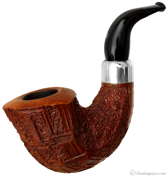 Italian Estate Ardor Meteora Bucanever Calabash with Silver Mount (Dorelio Rovera)