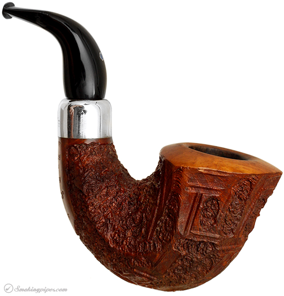 Italian Estate Ardor Meteora Bucanever Calabash with Silver Mount (Dorelio Rovera)