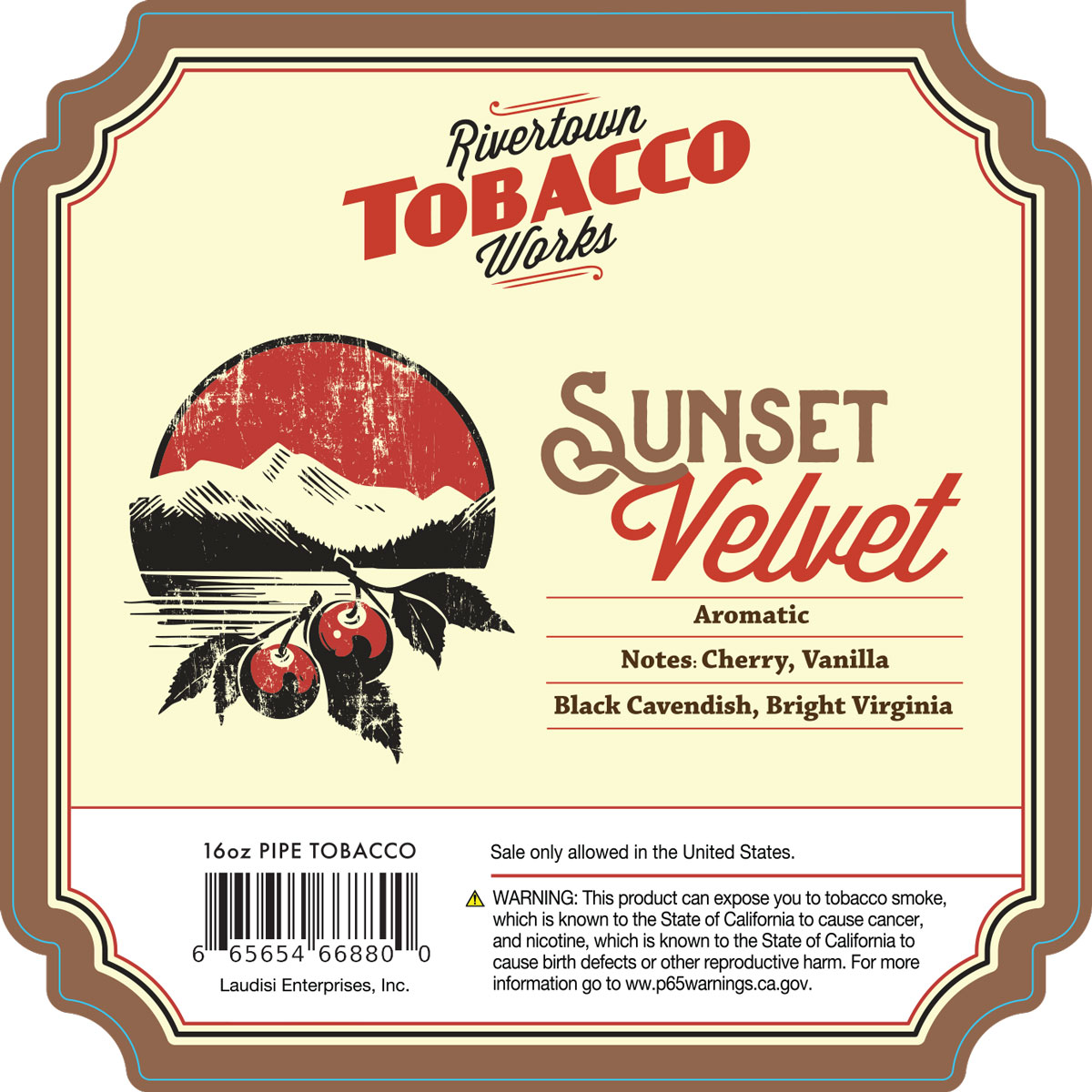 Rivertown Tobacco Works Sunset Velvet