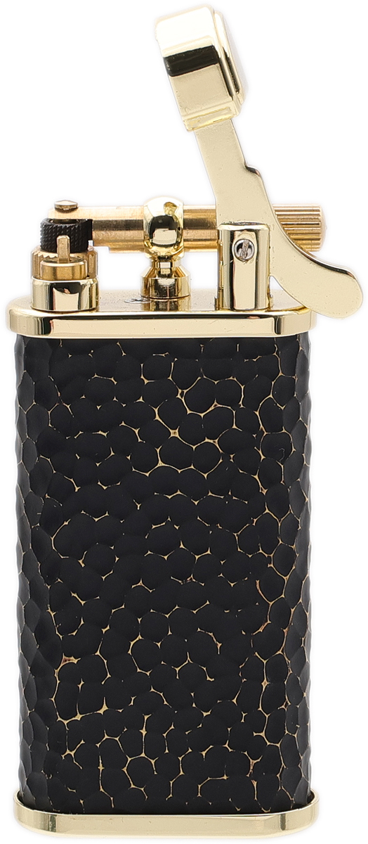 Lighters Kiribi Pipe Lighter - Kabuto Tsuchime Black Brass
