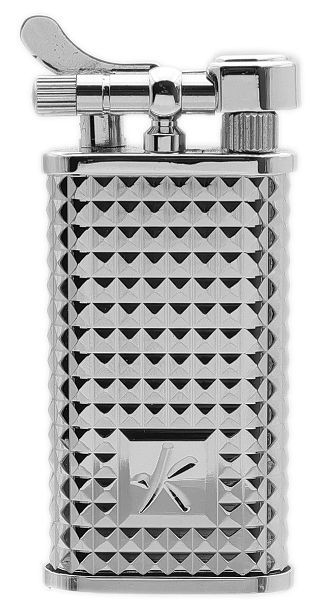 Lighters Kiribi Pipe Lighter - Kabuto Kugi Silver