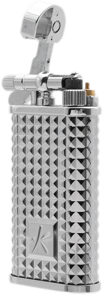 Lighters Kiribi Pipe Lighter - Kabuto Kugi Silver