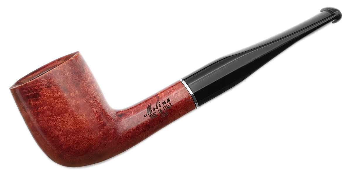 Starter Kit Smooth Red Billiard (9mm) Tobacco Pipe