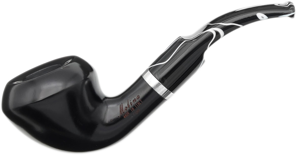Barasso Smooth Black (M1) (9mm) Tobacco Pipe