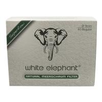 White Elephant 9mm Filters - Meerschaum (40 Pack)