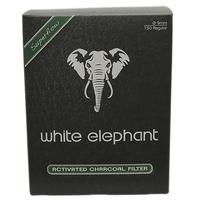 White Elephant 9mm Filters - Charcoal (150 Pack)