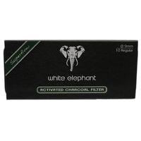 White Elephant 9mm Filters - Charcoal (10 Pack)