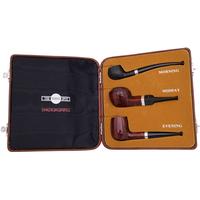 Dunhill Three Pipe Daily Set Shell Briar/Amber Root with Silver (with Ventage Case) (2024)