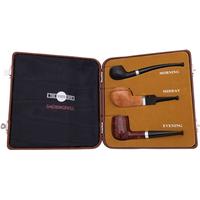 Dunhill Three Pipe Daily Set Shell Briar/Root Briar/Amber Root with Silver (with Ventage Case) (2024)