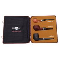 Dunhill Three Pipe Daily Set Root Briar DR**/Amber Root/Shell Briar with Silver (with Ventage Case) (2024)