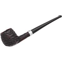 Peterson Junior Rusticated Nickel Mounted Straight Apple Fishtail