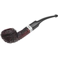 Peterson Junior Rusticated Nickel Mounted Bent Bulldog Fishtail