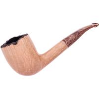 Randy Wiley Feather Carved Bent Billiard (66)