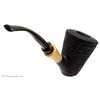 Tsuge Kyoichiro Sandblasted Cherrywood Memorial Pipe with Boxwood