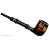 Tsuge Urushi Maple Leaf Billiard with Bamboo and Tamper