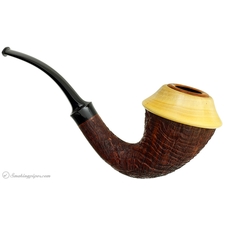 J. Alan Sandblasted Calabash with Boxwood Cap