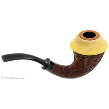 J. Alan Sandblasted Calabash with Boxwood Cap