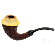 J. Alan Sandblasted Calabash with Boxwood Cap