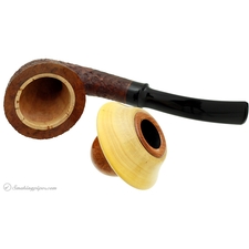 J. Alan Sandblasted Calabash with Boxwood Cap