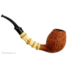 J. Alan Sandblasted Bent Egg with Bamboo