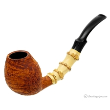 J. Alan Sandblasted Bent Egg with Bamboo