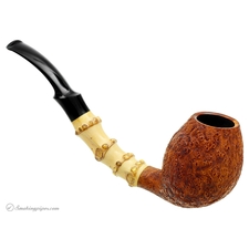 J. Alan Sandblasted Bent Egg with Bamboo