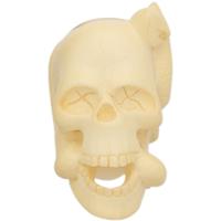 AKB Meerschaum Carved Skull with Snake (Ali) (with Case)