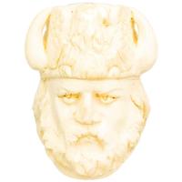 AKB Meerschaum Carved Viking with Horned Hat (with Case)