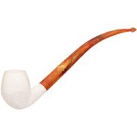 AKB Meerschaum Partially Rusticated Rhodesian Churchwarden (Ali) (with Case)