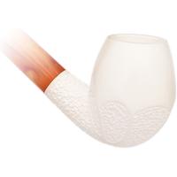 AKB Meerschaum Partially Rusticated Rhodesian Churchwarden (Ali) (with Case)