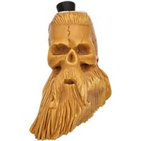 AKB Meerschaum Carved Viking Skull (Ali) (with Case)