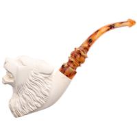 AKB Meerschaum Carved Wolf (with Case)