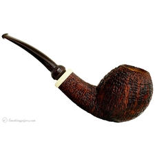 Scott Thile Sandblasted Bent Egg with Celluloid (FH) (315)
