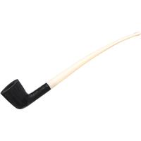 BriarWorks Classic Dark Rusticated Churchwarden with White Stem (C61XL)