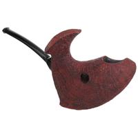 Jared Coles Partially Sandblasted Strawberry Wood Pierced Fish (with Stand)