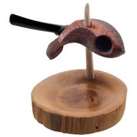 Jared Coles Partially Sandblasted Strawberry Wood Pierced Fish (with Stand)