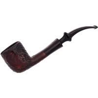 Danish Estates Danmore Partially Sandblasted Bent Billiard (3012) (Unsmoked)