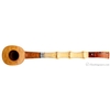 Italian Estates Luigi Viprati Fiammata Smooth Bent Dublin with Silver and Bamboo