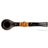 Italian Estates Savinelli Autograph Sandblasted Bent Billiard with Bamboo (6) (Unsmoked)